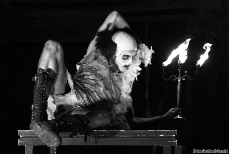 PSIKE. Espectáculo de teatro de calle de gran formato nocturno. Spectacle de théâtre de rue grand format pour la soirée. 