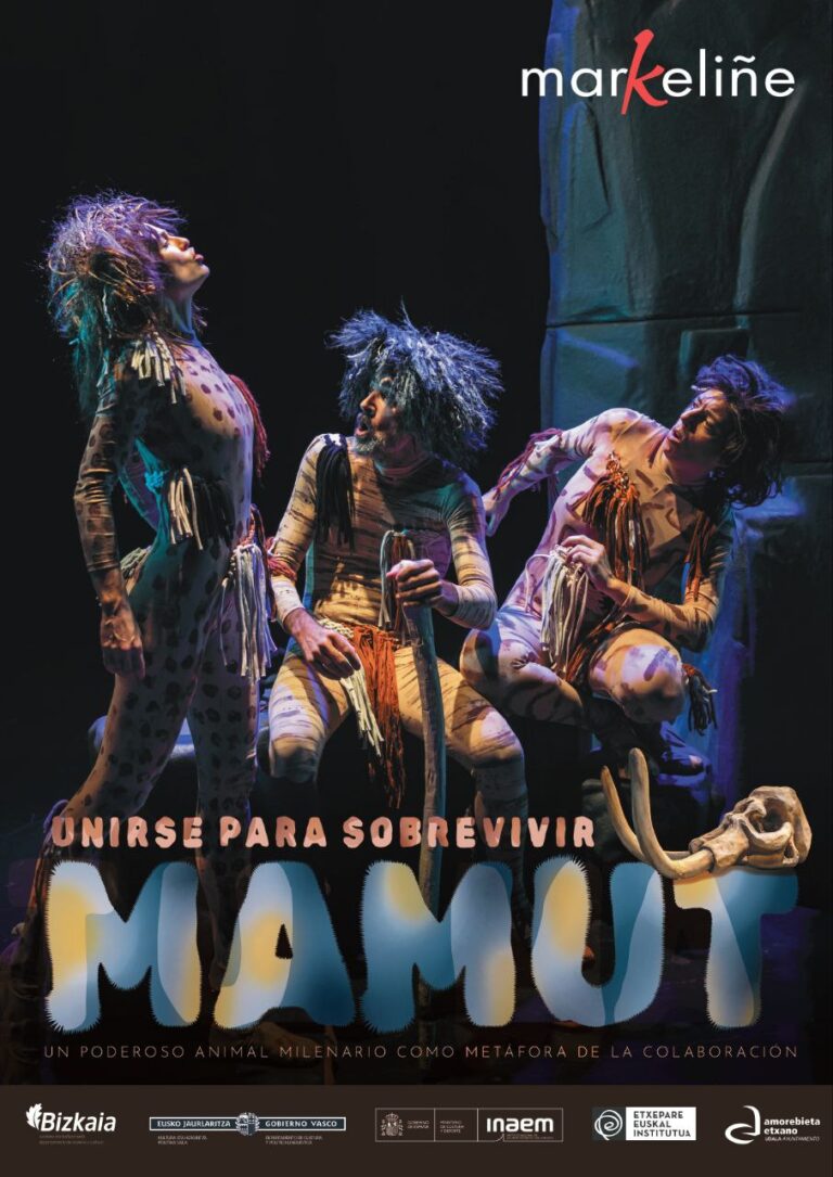 Mamut. Espectáculo de teatro de sala de Markeliñe para público joven. Spectacle de théâtre en salle de Markeliñe pour le jeune public.